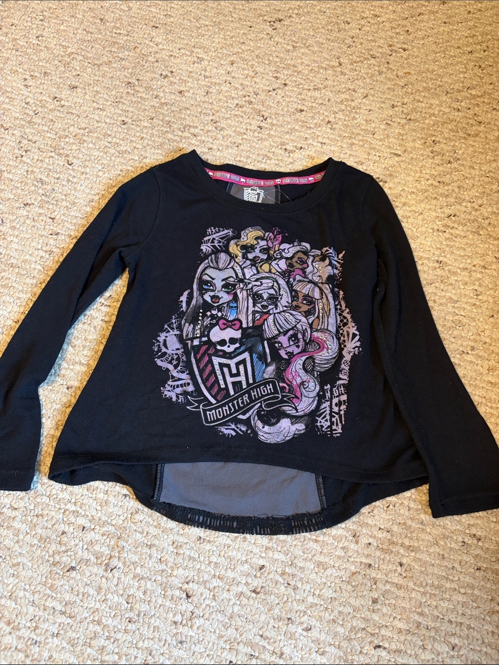 Kids Monster High Black Long Sleeve Tee
